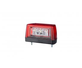 LTD 2111 Фонарь освещения заднего номера HOR 79 6 LED корпус красный 2функции: подсветка номера/позиционный зад 52112 LTD 2111 Фонарь освещения заднего номера HOR 79 6 LED корпус красный 2функции: подсветка номера/позиционный зад 52112